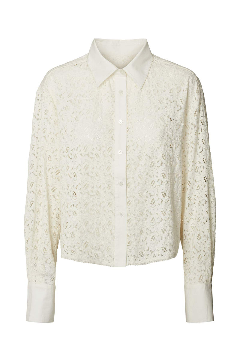 Seval - Lacey shirt I Chalk