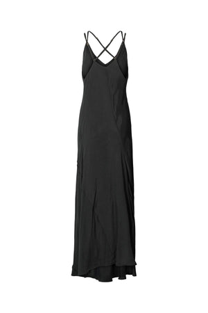 Madigan - Sandwashed strap dress I Black