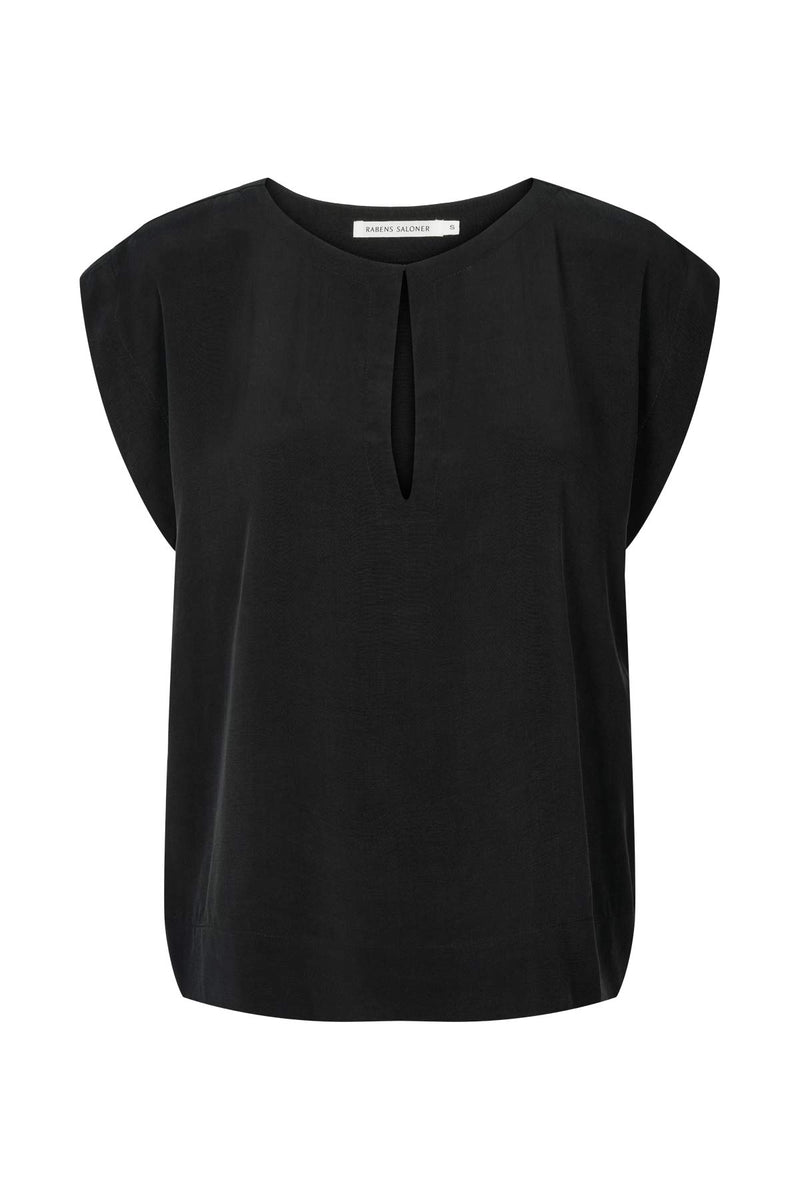 Rosalyn - Sandwashed blouse I Black