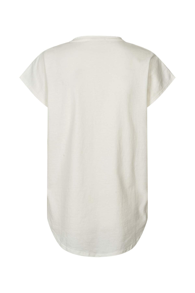 Blanca - Vintage cotton cap sleeve top I Chalk