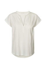 Blanca - Vintage cotton cap sleeve top I Chalk