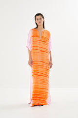 Tidal colomn dress - Maha I Orange combo