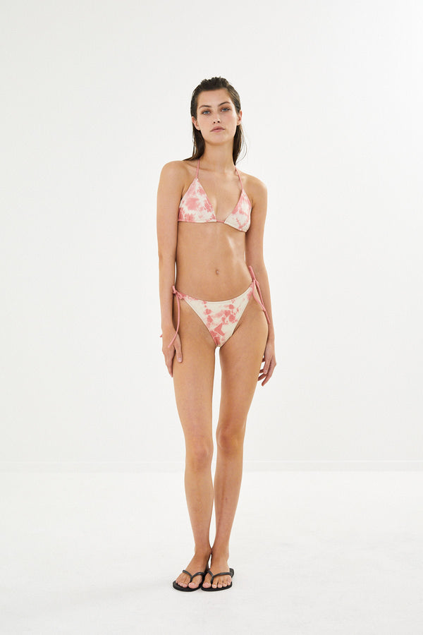 Merle - Nebula swim triangle top I Pale pink combo