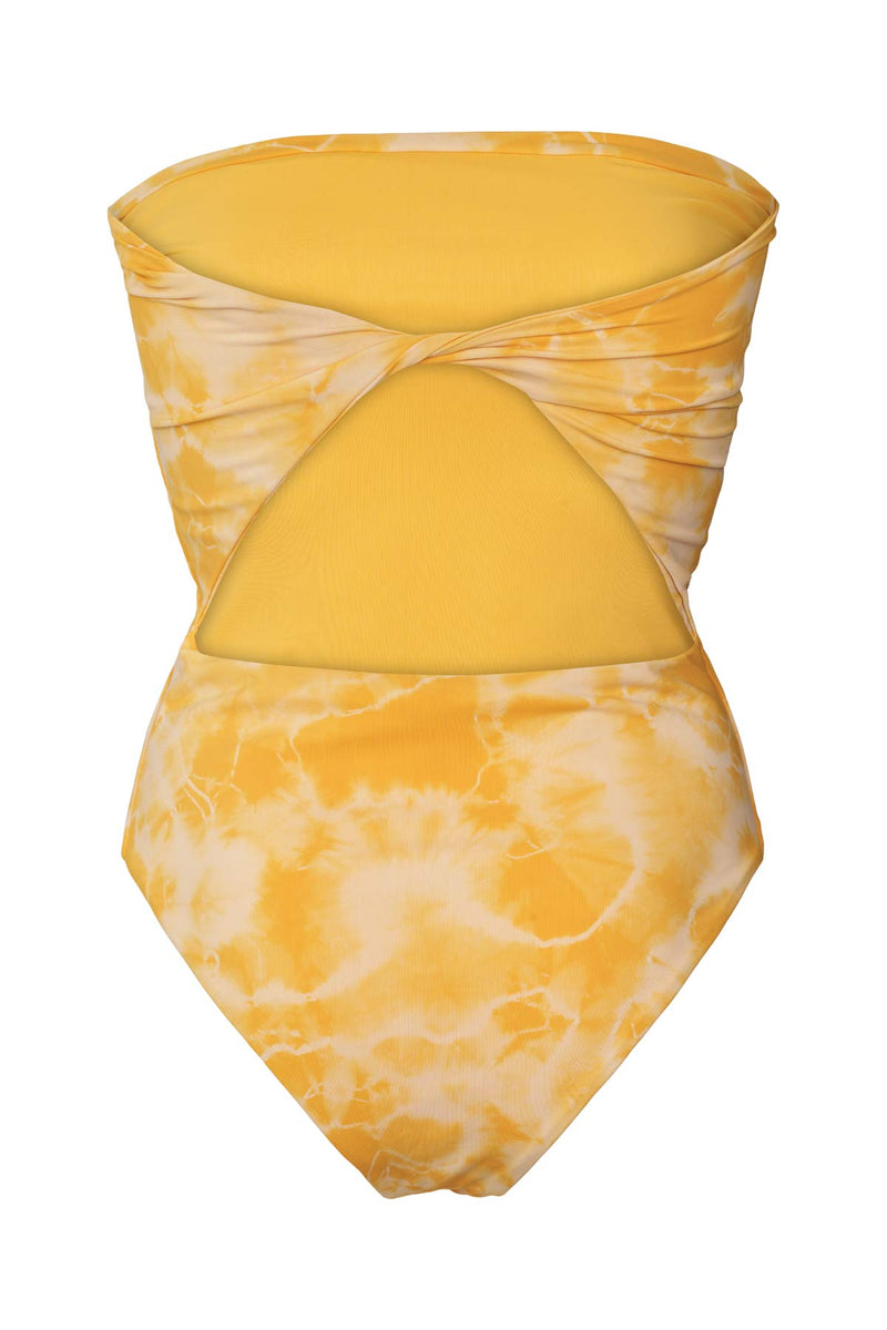 Layla - Nebula swim open back swimsuit I Sunflower combo