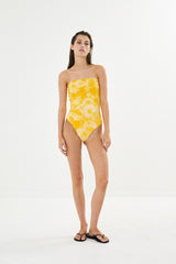 Layla - Nebula swim open back swimsuit I Sunflower combo