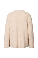 Elsie - Dual knit oversize sweater I Beige