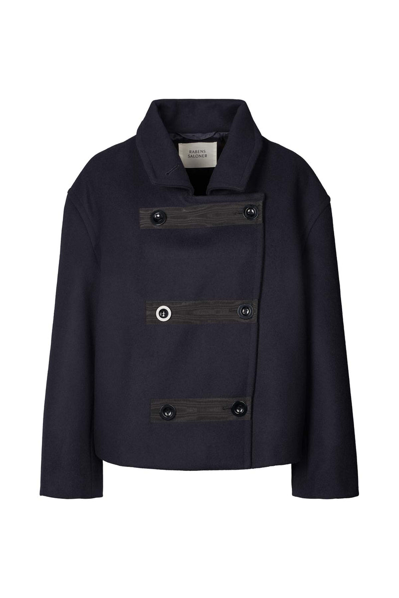 Litten - Boiled wool jacket I Navy