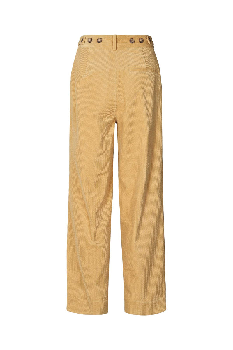 Carly - Corduroy pants I Mustard