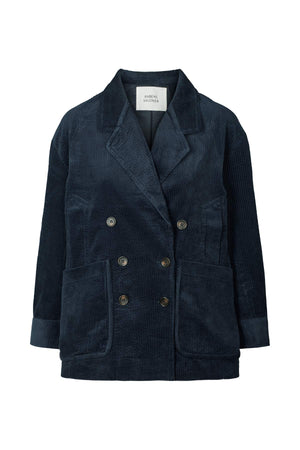 Carmeline - Corduroy jacket I Dark navy