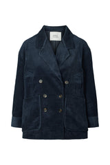 Carmeline - Corduroy jacket I Dark navy