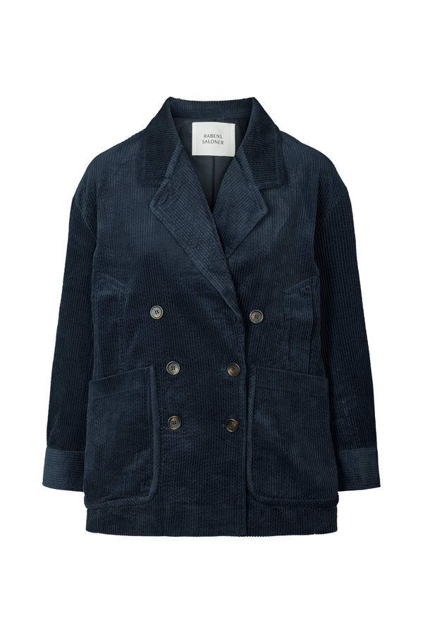 Carmeline - Corduroy jacket I Dark navy