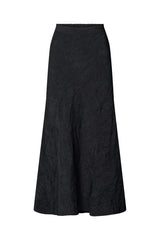 Ellery - Crinkled bias skirt I Black