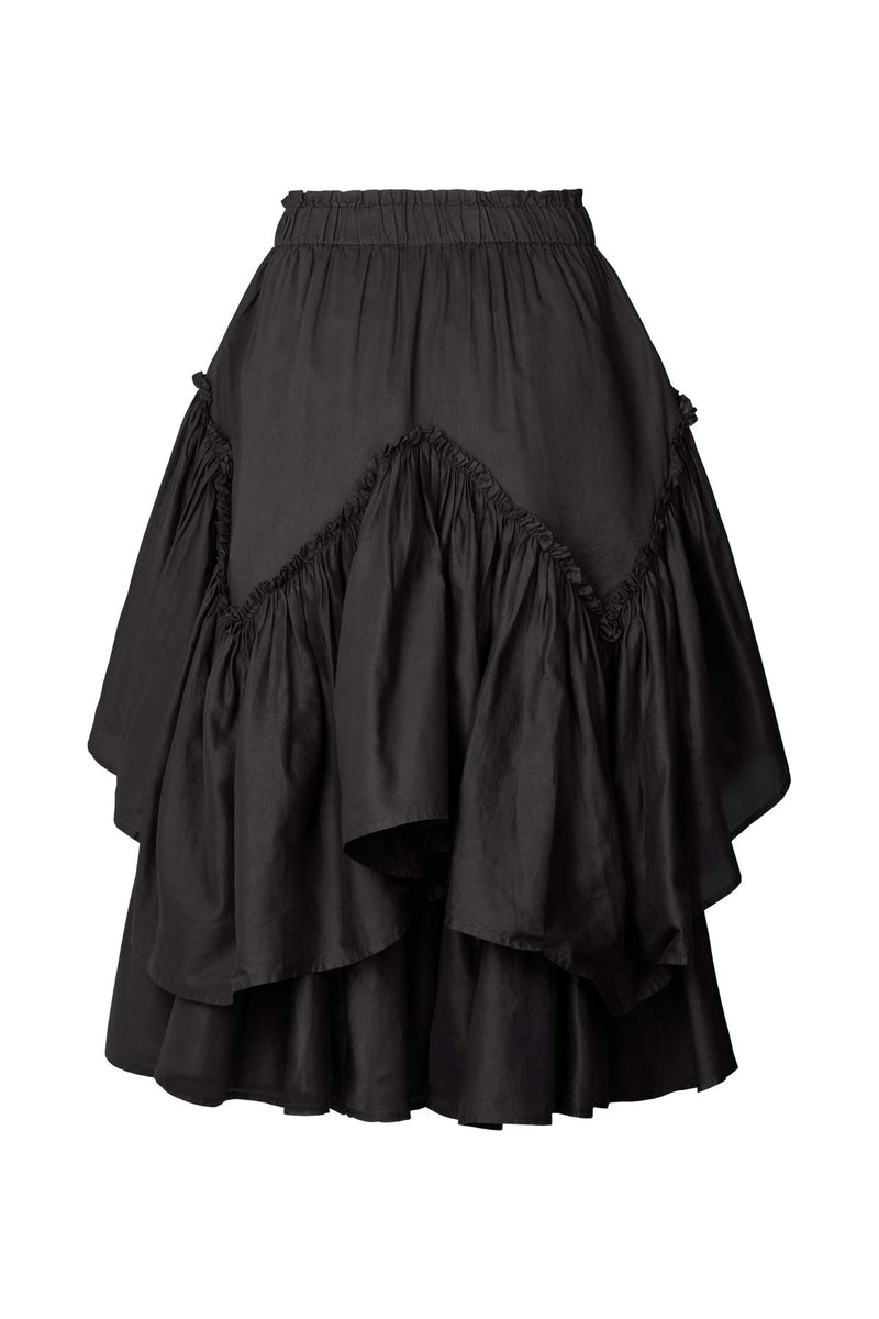 Sharmaine - Multi layer skirt I Black