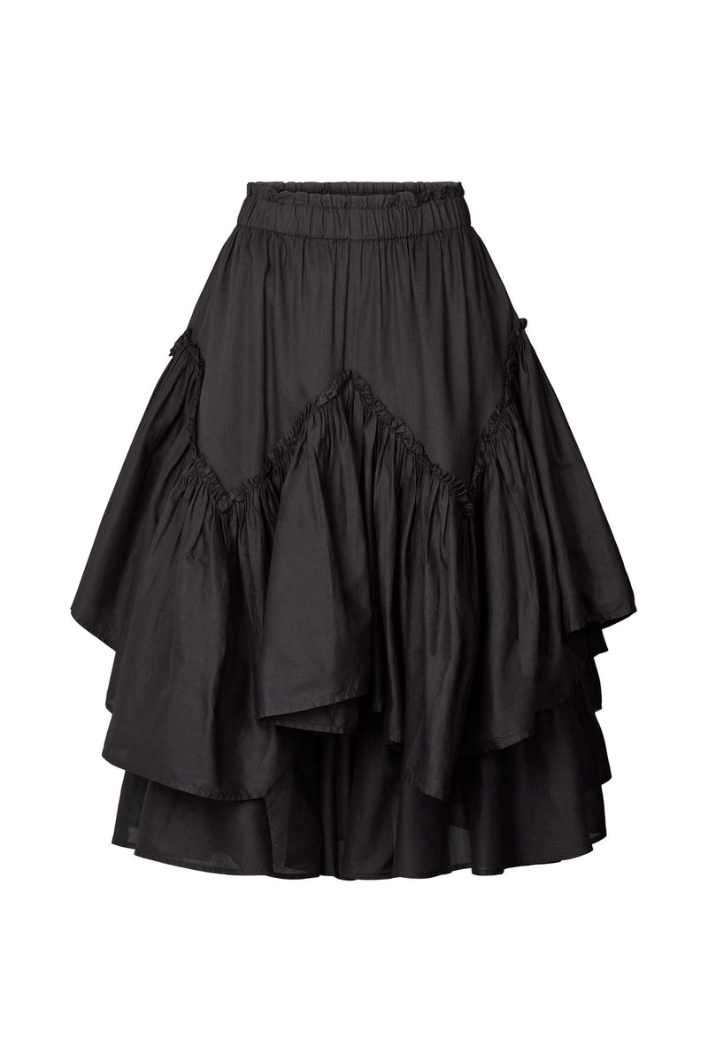 Sharmaine - Multi layer skirt I Black