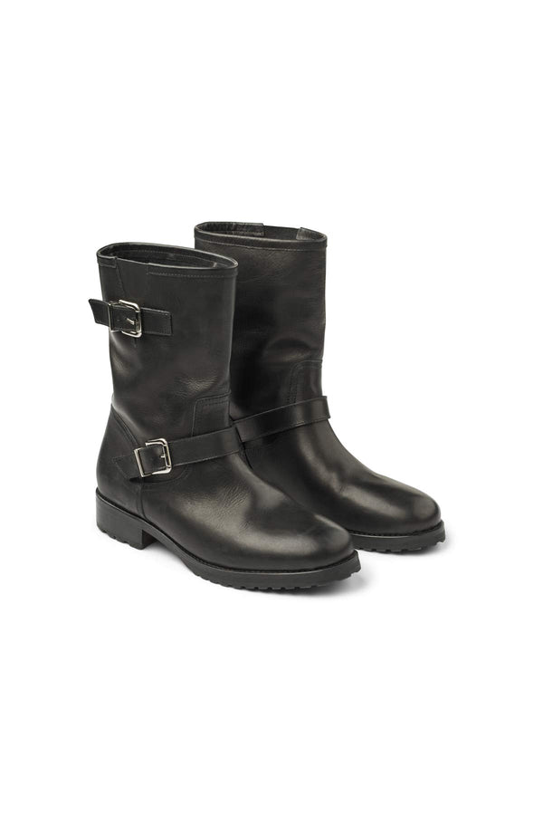 Mela - Biker boot I Black