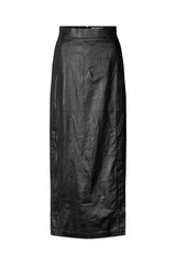 Naline - Glazed skirt I Black