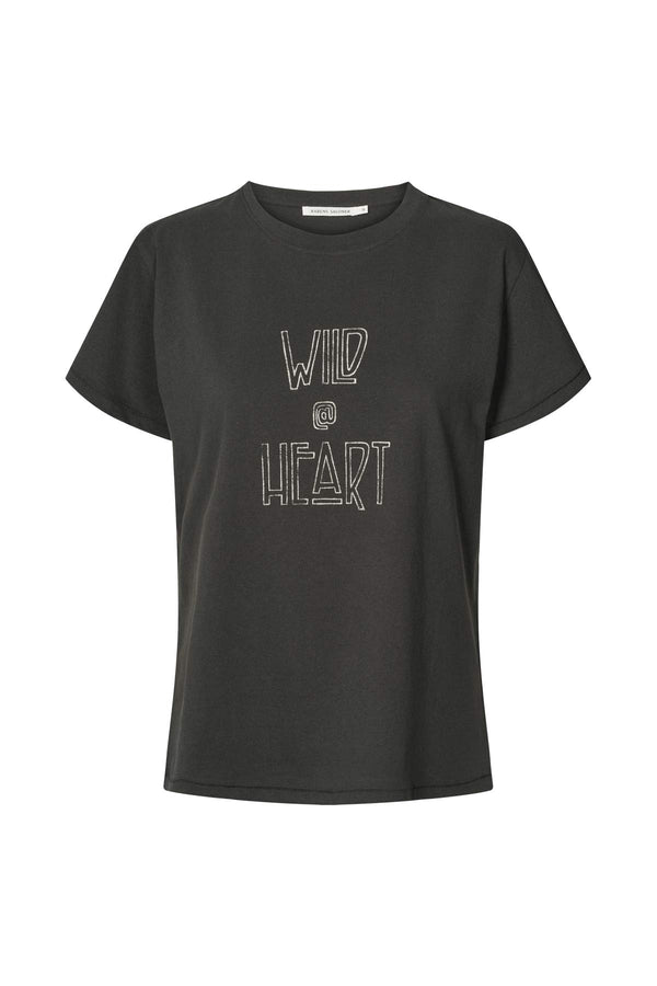 Ambla - Wild @heart t-shirt I Faded black