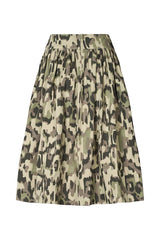 Silke - Cyber drill full skirt I Olive combo