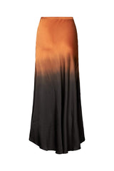 Lucill - Flow bias skirt I Burnt orange combo