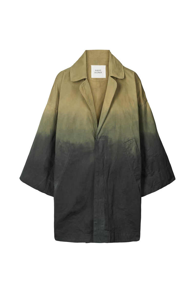 Jacqline - Flow drill oversize jacket I Army combo