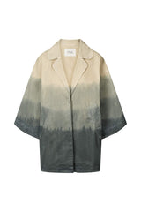 Jacqline - Flow drill oversize jacket I Sand combo