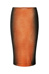 Graffiti tube skirt - Leslie I Burnt orange black combo