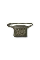 Lykkemai - Leather bum bag XXL I Army