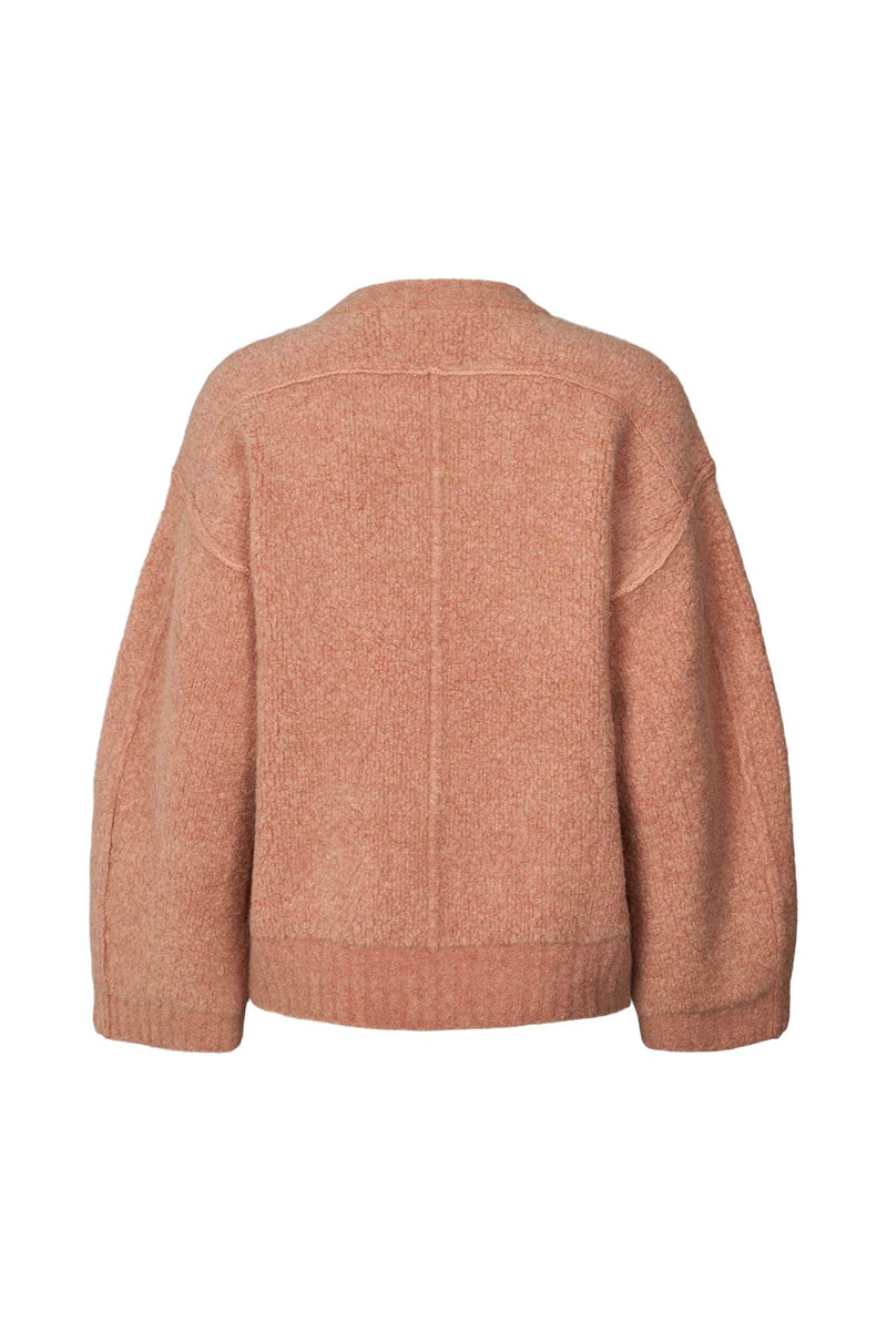 Sig - Sheep knit bomber jacket I Peachy