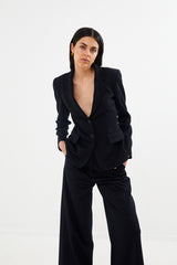 Helda - Tailored jacket I Black navy combo