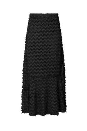 Selilja - Feathery skirt I Black