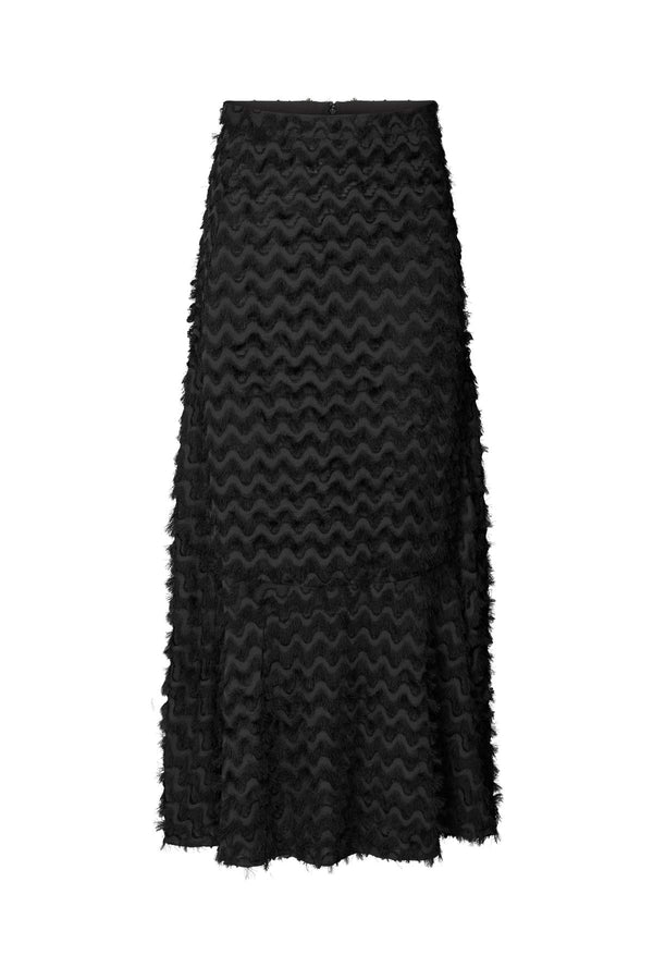 Selilja - Feathery skirt I Black