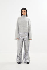 Inja - Antique silver wide leg pants I Antique silver