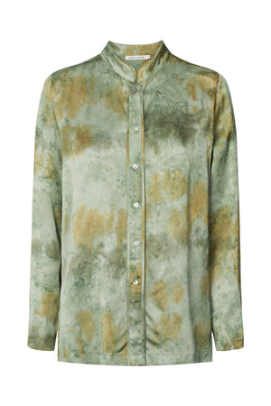 Isabelle - Mixture shirt jacket I Seaweed combo