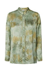 Isabelle - Mixture shirt jacket I Seaweed combo