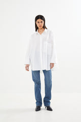 Noah - Poplin oversized shirt I White