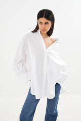 Noah - Poplin oversized shirt I White