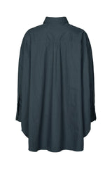 Noah - Poplin oversized shirt I Dark navy