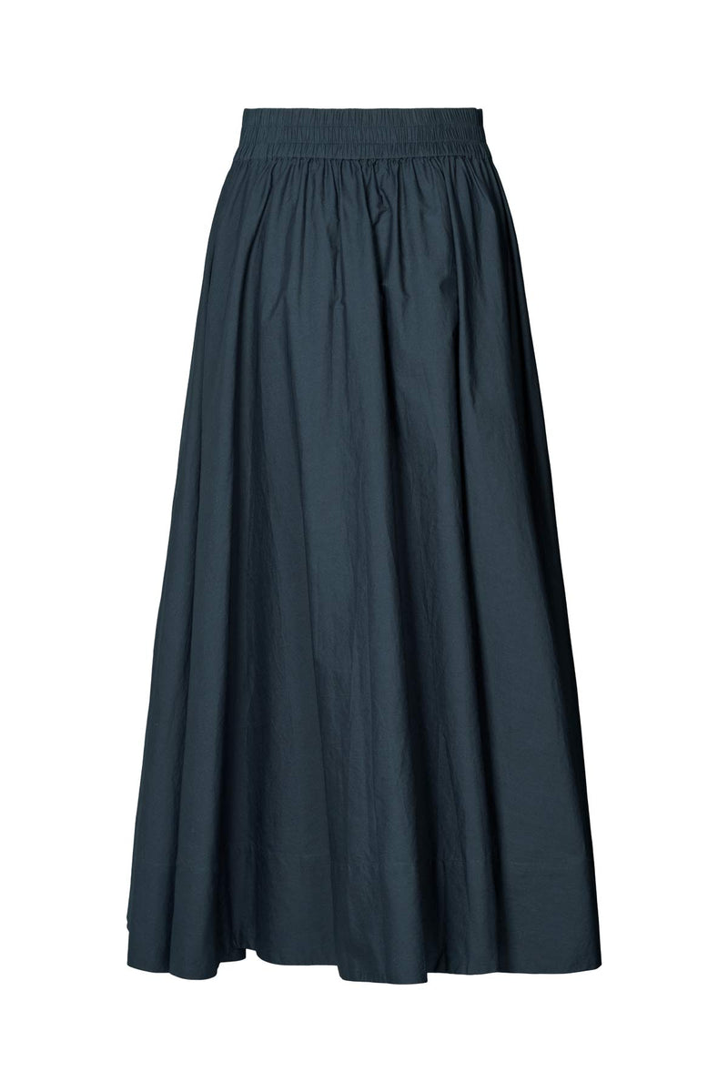 Rita - Poplin full skirt I Dark navy