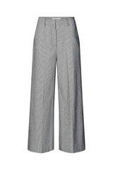 Zoe - Striped tailoring wide leg pants I Navy stripe