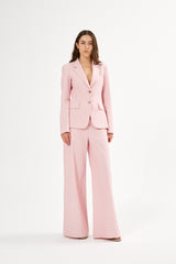 Zoe - Striped tailoring wide leg pants I Pink stripe