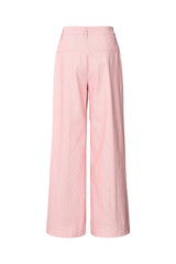 Zoe - Striped tailoring wide leg pants I Pink stripe