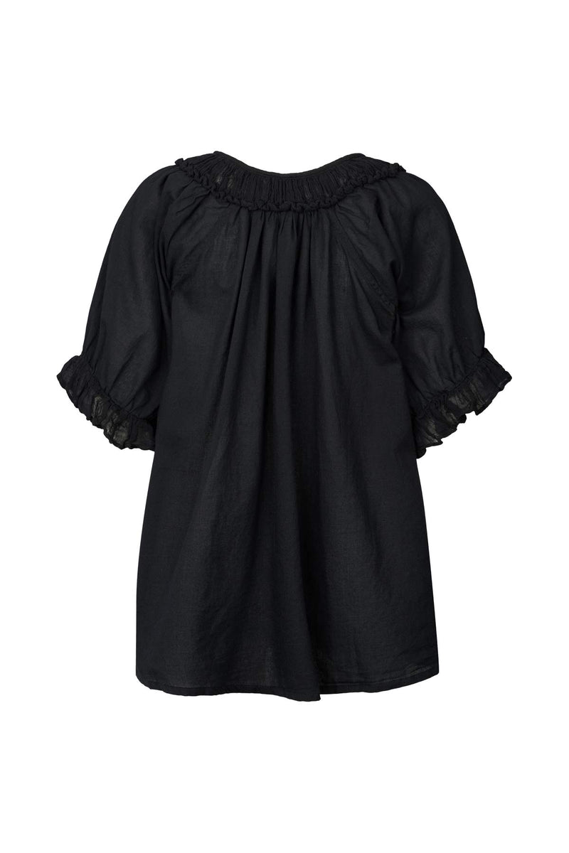 Dorita - Cotton angel top I Black