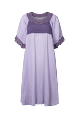 Dortia - Cotton short angel dress I Violet