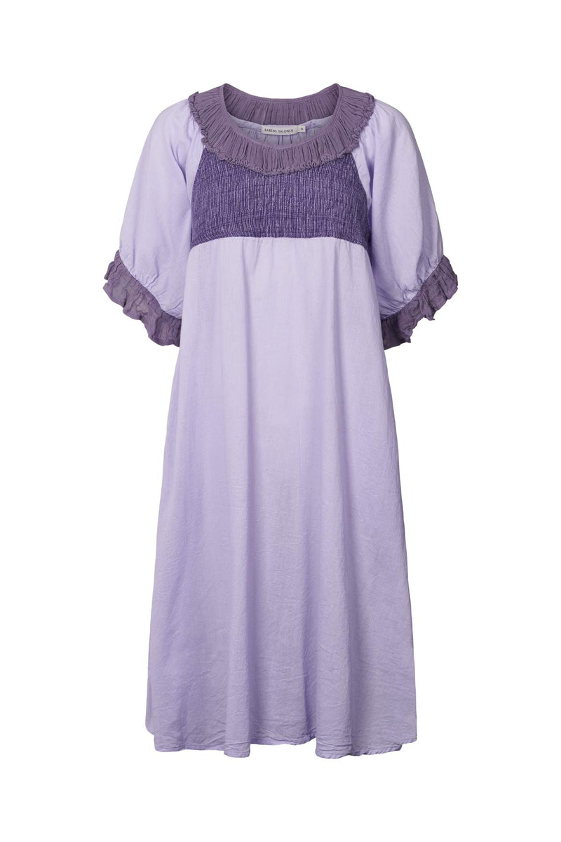 Dortia - Cotton short angel dress I Violet