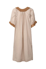 Dortia - Cotton short angel dress I Caramel