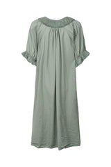 Dortia - Cotton short angel dress I Sage