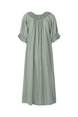 Dorothea - Cotton long angel dress I Sage