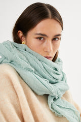 Dorde - Cotton gauze scarf I Caramel