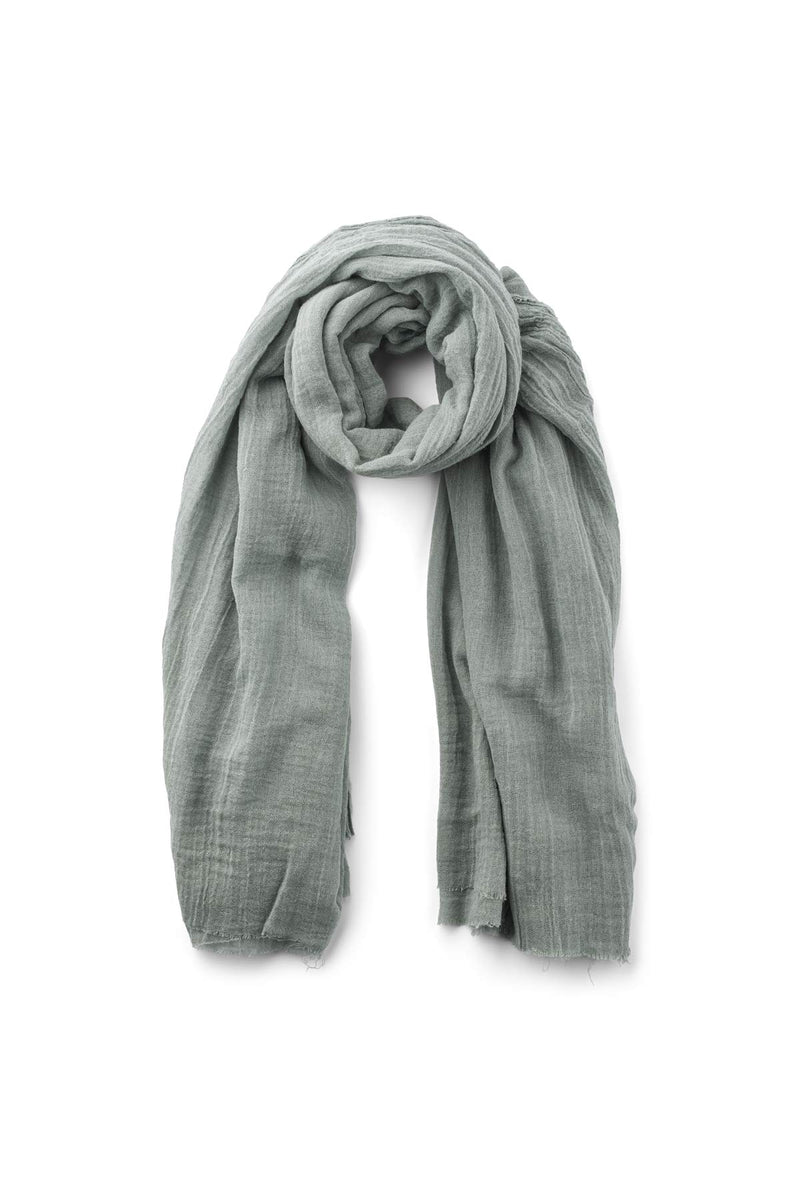 Dorde - Cotton gauze scarf I Sage