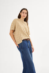 Trail knit t-shirt - Bernie I Safari